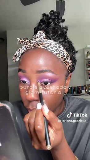 Stunning Purple Eyeshadow Tutorial for Black Girls