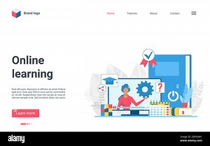 Online learning technology vector illustration. Cartoon teacher character training, teaching in video lesson videoconference on computer screen, digit Stock Vector Image & Art - Alamy