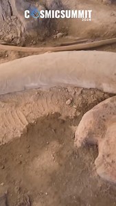 Mammoth skeletons lie scattered in ancient burial grounds, their bones a chaotic puzzle. Feet trapped in mud, legs snapped off, hips near skulls - evidence of immense force. This pattern repeats globally among megafauna fossils from millennia past. Let us know your thoughts on what cataclysmic event decimated these giant species, leaving their remains in such disarray? | Cosmic Summit