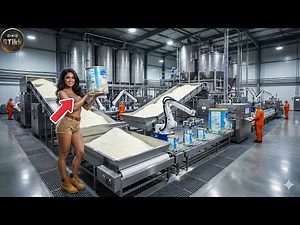 How Milk Powder is Made | Modern Milk Powder Processing Plant | Food Factory 🥛