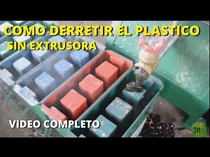 How to melt plastic with a homemade machine/full video