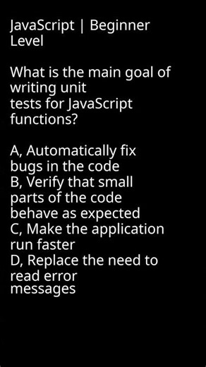 Unit Tests in JavaScript What They Are and Why You Need Them #SoftwareTesting #FrontEndDev #BackEndD