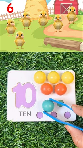 Let's Count 1–10 with Cute Chicks | Number Song with Little Chicks #cocomelon #toddlerlearning