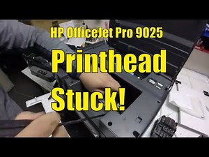 Printhead Stuck to the Right - Carriage Jam for HP OfficeJet Pro 9012, 9035, 9025, 90xx Printer PFG