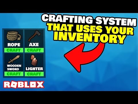 How to make a CRAFTING SYSTEM THAT USES YOUR INVENTORY in ROBLOX STUDIO!