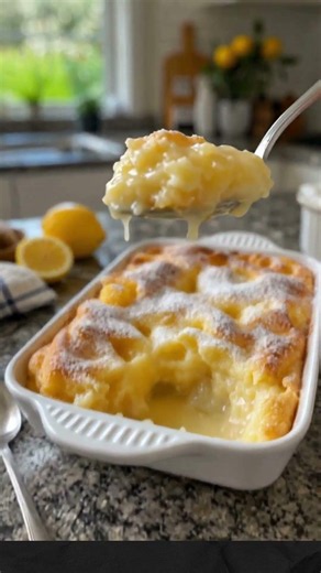 Magic Lemon Cobbler 🍋
