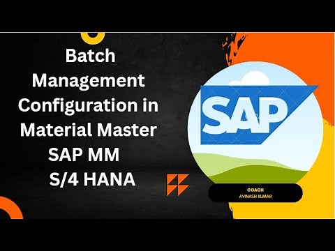 BATCH MANAGEMENT CONFIGURATION S4 HANA
