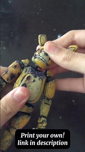 Assembling 3D printed Spring Bonnie Fnaf Movie Figure
