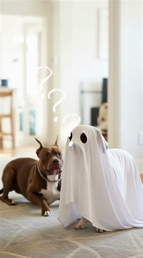 Funny Dogs Scared by Costumes 👻 | BIG DOGS vs. TINY GHOSTS Compilation 🐕😂 #dogshorts