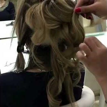 Небрежный пучок на обучении в Эль Стиль @elstile - wedding hairstyle class at Elstile