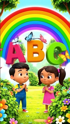Two Kids Learn A, B, C with Fun! 🌈 | ABC Learning Cartoon for Children | ABC Kids Channel