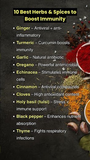 10 Best Herbs & Spices to Boost Immunity