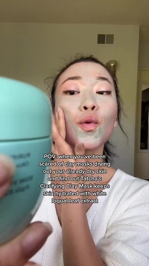 A clay mask like no other😏 #tatcha #clarifyingclaymask #claymask