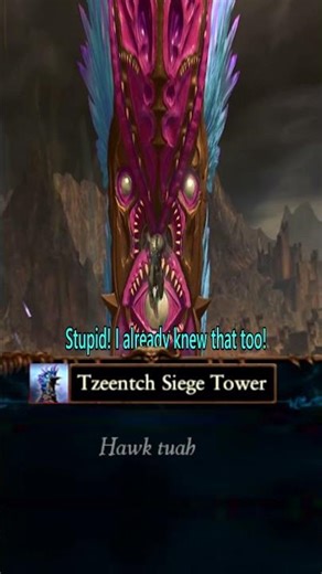 When the Undivided Chaos Warrior use Siege Tower of Tzeentch for the First Time