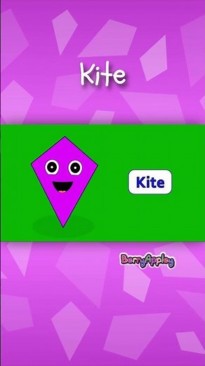 Kite Shape Song for Kids! + Hide and Seek Fun! | Learn Shapes | #Kids #English | BerryAppley