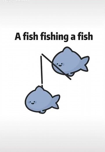 A Fish fishing a fish fishing a fish fishing SPONGEBOB?