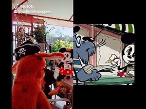 DISNEY FOLKMANIS PUPPETS - MICKEY MOUSE CARTOONS in REAL LIFE! | JustinTalksPuppets
