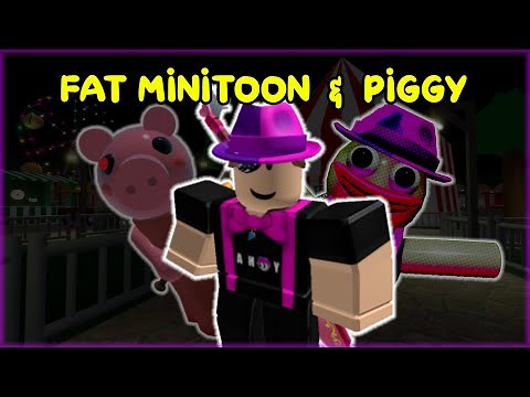 Playing FAT MINITOON and PIGGY Build Mode!