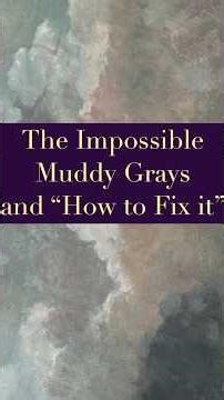 "Why your grays look like mud (and how to fix it)" #ArtTips #PaintingTutorial #Art #ColorTheory