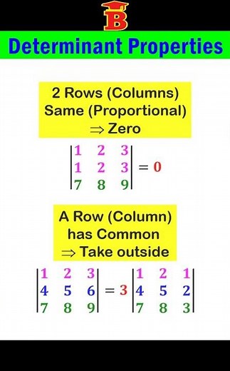 Properties of Determinants