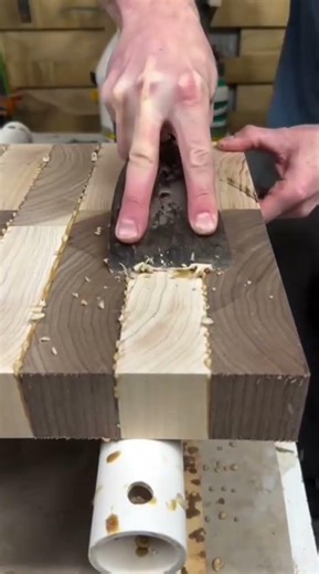 scraping off dried wood glue #shortvideo