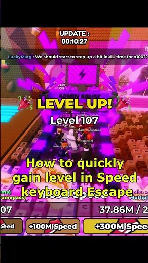 How to quickly gain level +1 in Speed ​​Keyboard Escape 2