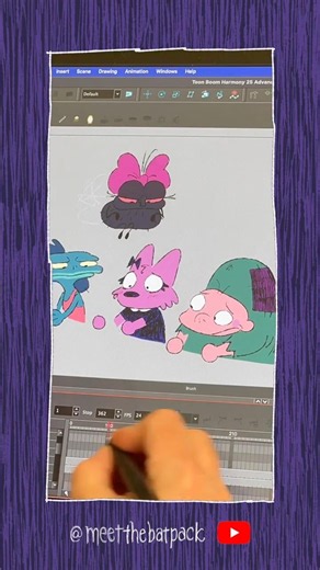 Behind The Screams: Meet Maddie! 🐺 #animation #thebatpack #werewolf #summerween #halloween