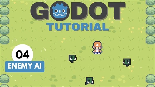 Godot 4 开发 TopDown 2D生存射击游戏4：敌人 AI 人工智能！（游戏开发教程）