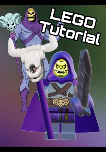 Skeletor LEGO Minifig #Skeletor #LEGO #HeMan #mastersoftheuniverse #customlego