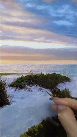 How to Paint Coastal Grass in Oil Paint