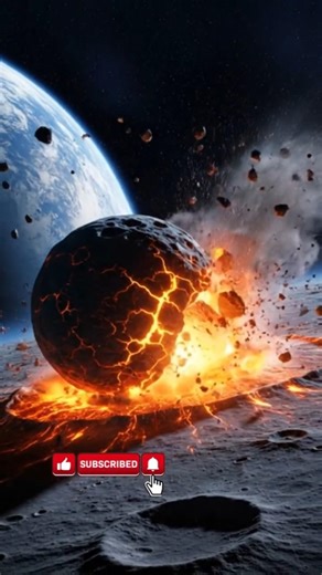 Why the Moon Is Full of Craters 🌕#facts #shorts #moon #ytshorts #MoonFacts #SpaceFacts #Astronomy