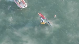 30K views · 246 reactions | Great video showcasing the innovative safety system designed to keep drivers safe in case of accidents! The inflatable system deploys automatically when the boat is upside down, preventing it from lying flat on the water. Safety is indeed the top priority in any sport. | LAK racing propellers | Facebook