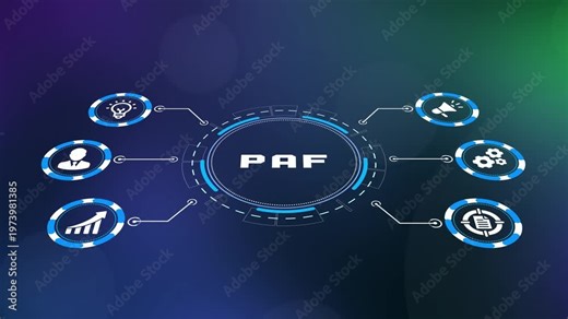 Personnel Action Form PAF business document icon for HR human resources management and employee data records.