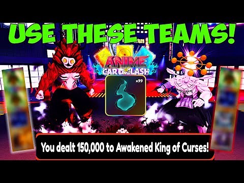 FREE WINS! Use These *CHEAP* Teams To Beat The New Raid Boss Every Time! Anime Card Clash Roblox