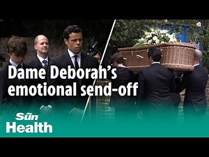 Dame Deborah James’s kids lead funeral procession during emotional send-off