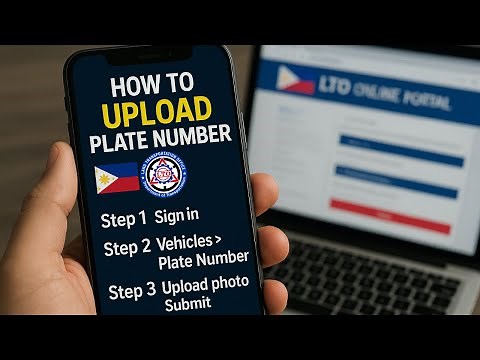 How To Upload Plate Number in LTO Online (EASY 2025)