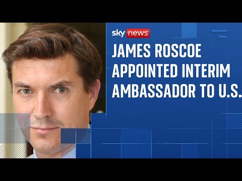 James Roscoe appointed interim ambassador to the US, following Mandelson's sacking