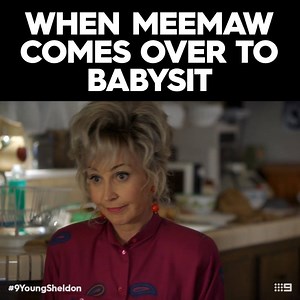 Best. Meemaw. EVER! 😂 #9YoungSheldon | Channel 9