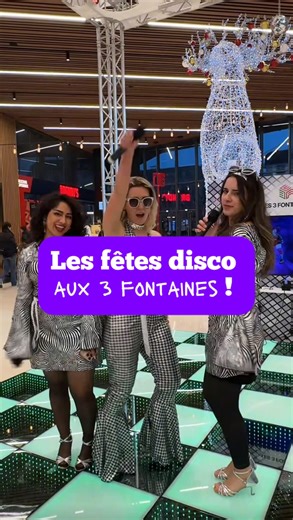Paris Immersif | Restos & Expériences⚡️ on Instagram: "🪩Les fêtes disco aux @les3fontaines 📆 Jusqu’au 31 décembre 2025 📍3 Rue de la Croix des Maheux, Cergy ✅Animations gratuites 🎤Blind test musicaux 🎅Rencontre avec le Père Noël 🕺Just Dance sur une piste de danse disco ❄️Rencontre avec les princesses Disney 🛼Roller disco et show acrobatiques ⭐️Trio de chant @lpe.tv de Noël 🪩Ateliers créatifs disco 🎄Marché de Noël #parisimmersif #les3fontaines #cergy"
