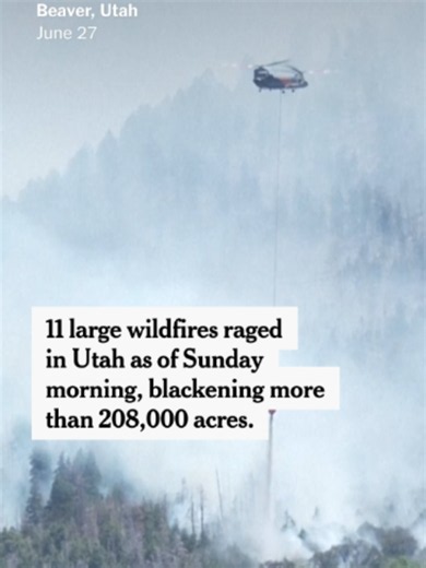 Wildfires over the past week have charred the Southwest. Three firefighters died on Saturday and others were injured while helping fight wildfires on the Utah-Colorado border. #wildfires #utah #colorado