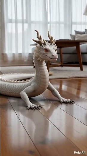 Baby White Dragon's Cutest Close-Up Ever! 🐉❤️