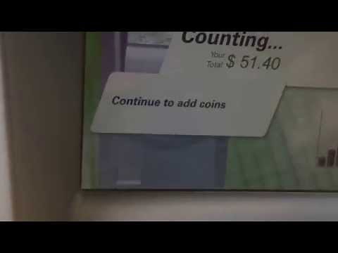 Comm Bank, how to use the coin deposit machine.