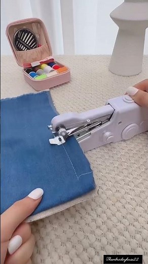 ✨ Tiny But Powerful! Electric Stapler-Style Sewing Machine demo || #home #amazonfinds