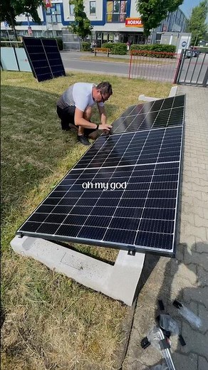 Balcony solar panels on the green strip - electricity for Bitcoin mining