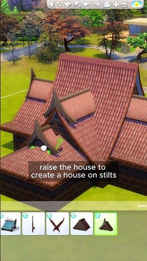 tips for building roof for a tomorang house #sims4roof #sims4shorts #shorts #sims4forrent