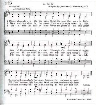 Christ, Whose Glory Fills the Skies (Ratisbon)
