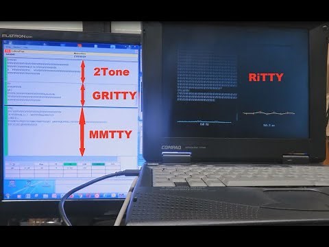 RiTTY, 2Tone, GRITTY and MMTTY simultaneuous extreme weak signal decoding comparison test