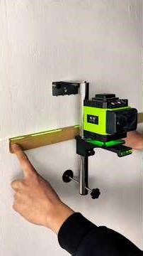 #Wall-mounted spirit level bracket#Mounting a spirit level on the wall#Masonry work...