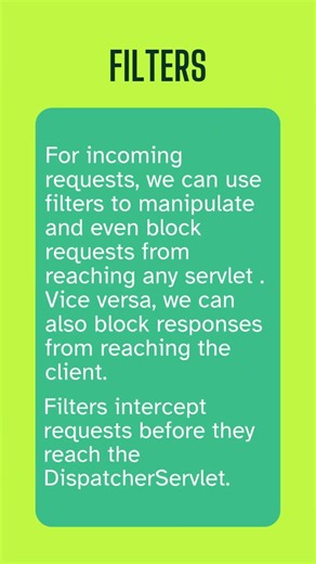 Interceptors vs. Filters in Spring