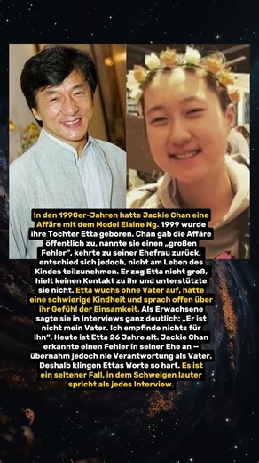 Die Tochter, von der sich Jackie Chan abwandte